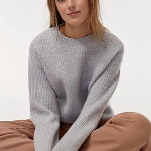 Aritzia Wilfred Free Grey Tobi Sweater